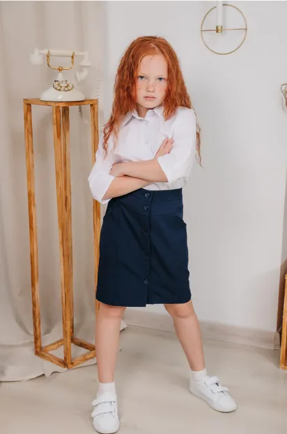 Детская школьная юбка Ева