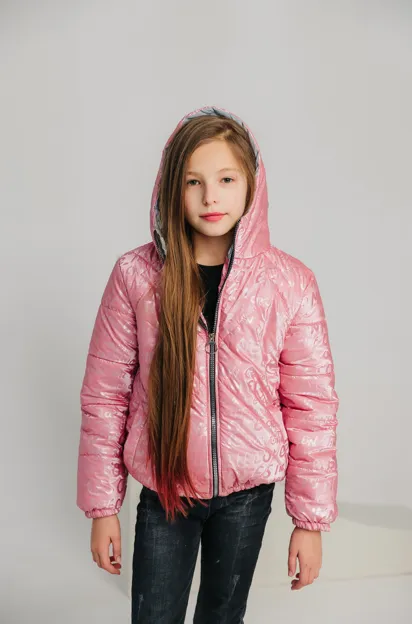 Детская курточка Бомбер 2021 Pink